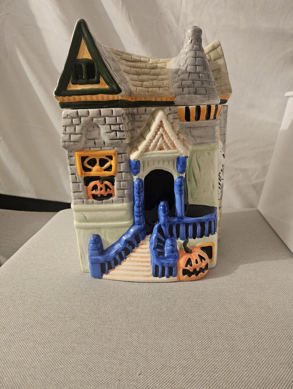 Ceramic Halloween Haunted House Decor - Cookie Jar